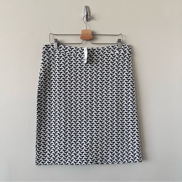 BANANA Republic-White & Blue Stretch Summer Skirt (Size:12) - Picture 1 of 8